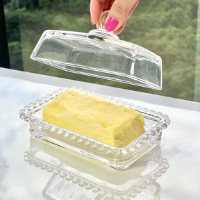 Manteigueira Cristal com Tampa Elegance - Vidrox®