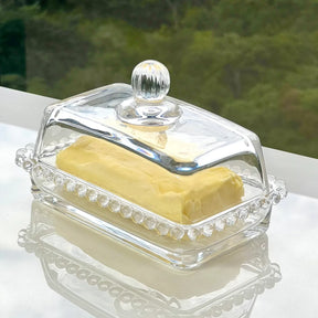Manteigueira Cristal com Tampa Elegance - Vidrox®