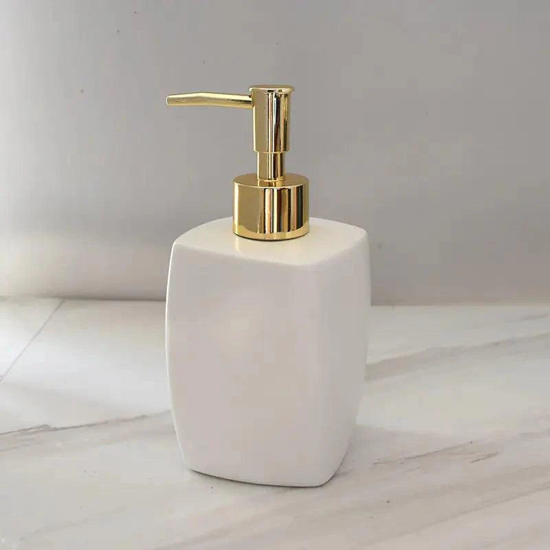 Porta Sabonete Líquido de Cerâmica Com Dispenser - Ceramisse®