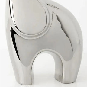 Escultura Elefantes em Metal Brilhante - ElefanteLux®