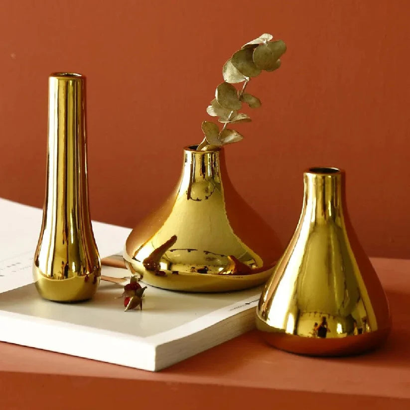 Vasos de Decoração Dourados - GoldenTouch®