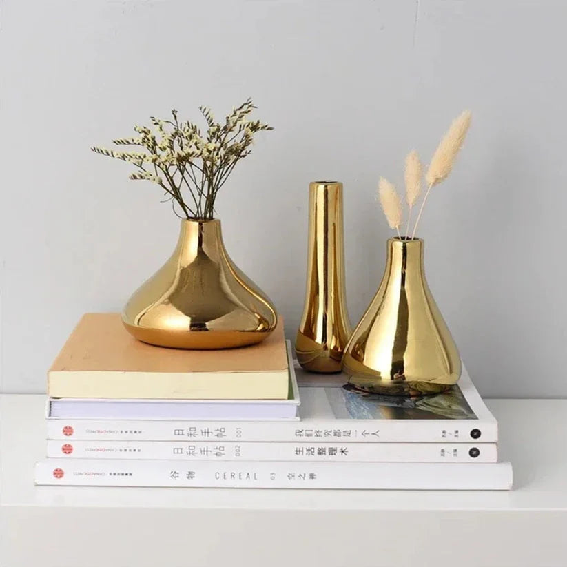 Vasos de Decoração Dourados - GoldenTouch®